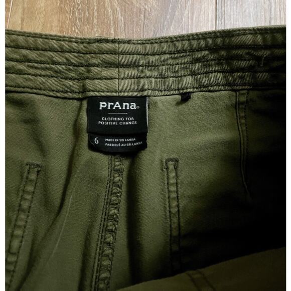 PrAna Pants Women’s 6 Olive Green Flat Front Straight Casual Pockets Outdoor EUC - Picture 11 of 11